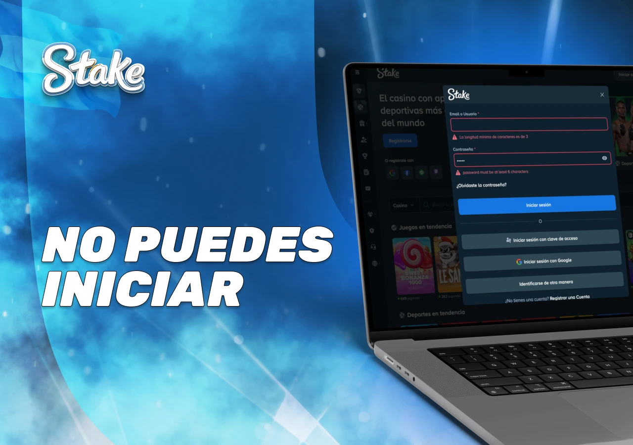 Soluciones habituales ante errores de acceso en la cuenta de Stake